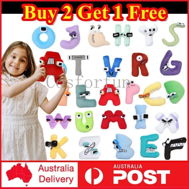 Alphabet Lore Plush Soft Toy Stuffed Animal Doll Toys Kids Figures Letter  Gifts