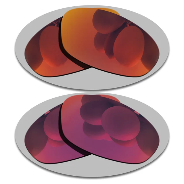 US Fire Red&Midnight Sun Lenses Replacement For-Oakley Monster Dog Polarized