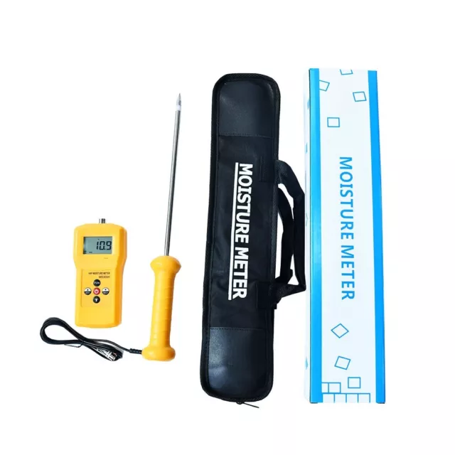 Hay Moisture Meter Hay Moisture Tester Water Content Analyzer 280mm Needle 0-80%