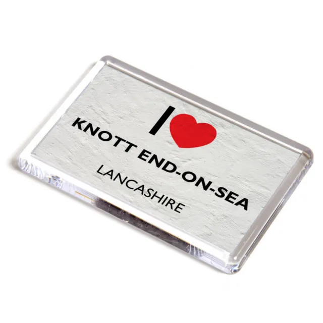 FRIDGE MAGNET - I Love Knott End-on-Sea, Lancashire