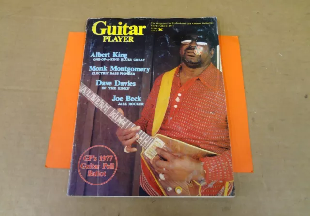 Guitar Player Magazine Sept. 1977 Albert King Dave Davies Hank Marvin Joe Beck