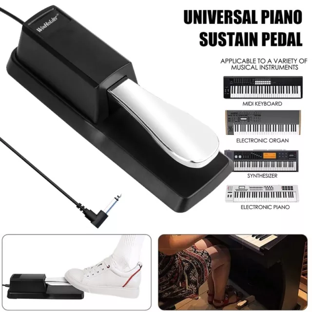 Universal Sustain Pedal Foot Damper Switch Electronic Keyboard For Yamaha Casio