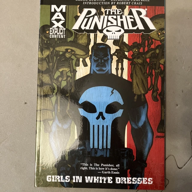 The Punisher Girls In White Dresses Graphic Novel Marvel Comic