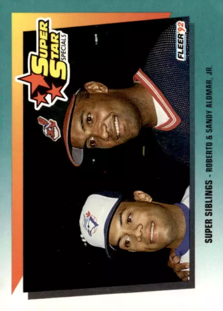 1992 Baseball Fleer , Roberto Alomar / Sandy Alomar, Jr.