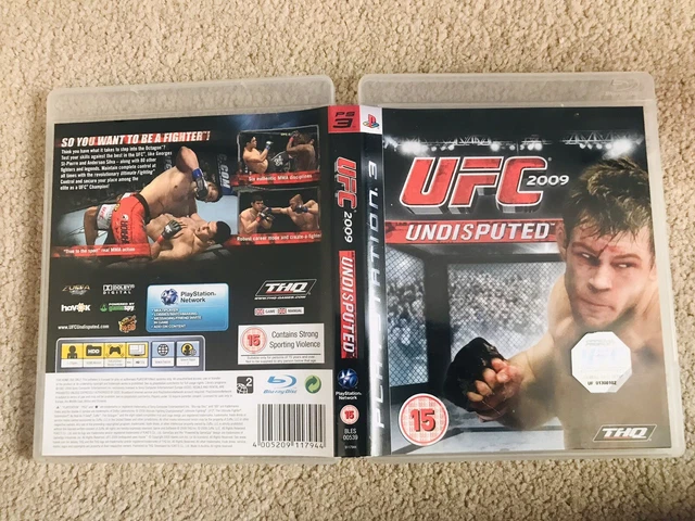 UFC 2009 Undisputed Playstation PS3 Game NO Manual - TESTED