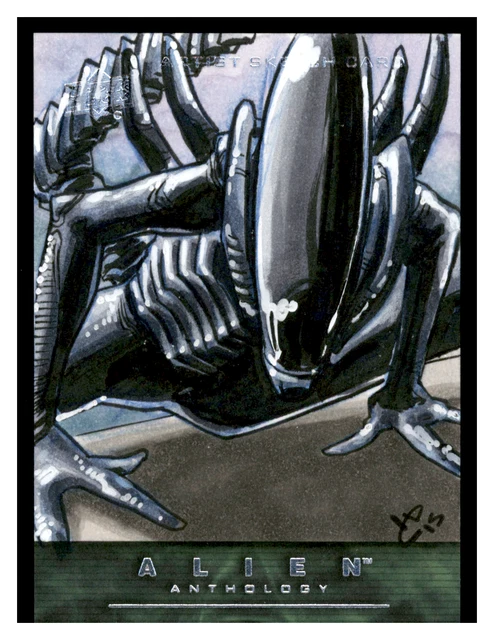2016 Upper Deck UD Alien Anthology 1/1 Sketch Harold Edge JS
