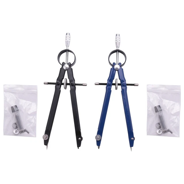 Professioneller Kompass mit Schloss, Kompass für Geometrie, 6 Zoll Feder bü6908