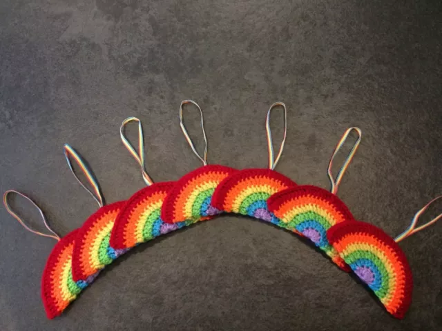 Crochet PRIDE Rainbow Hand Made