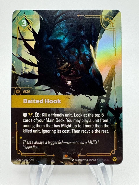RIFTBOUND BAITED HOOK - 242/298 - Epic - Foil, Near Mint Origins £38.82 ...