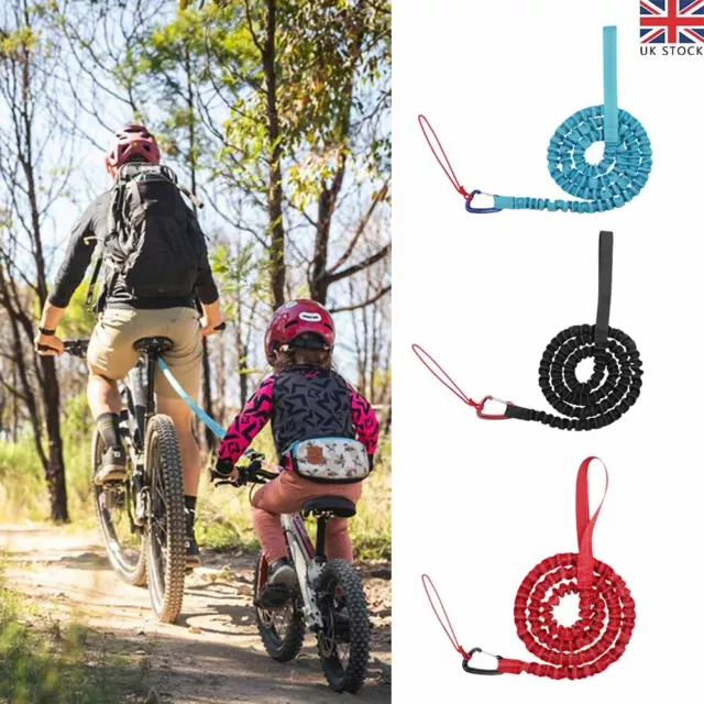 Bike Towing System Child Retractable Bike Bungee Tow Rope Cycling Stretch  UK