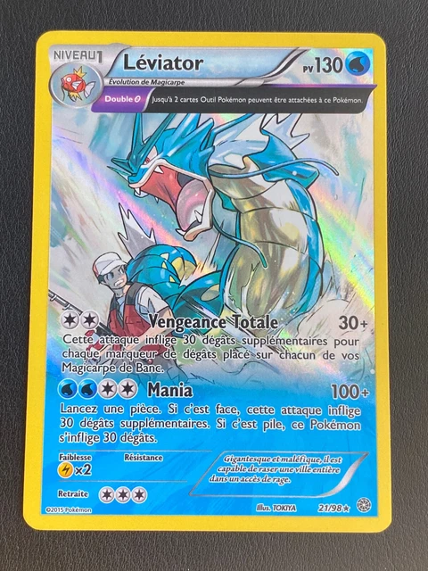 Pokemon Fr Xy Antique Origins Card - Leviator 21/98 Half Art Holo - Exc+