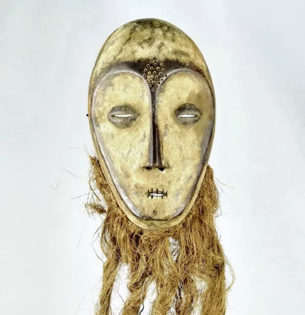Superb LEGA idimu Mask Bwami Congo DRC African Tribal Art 1602