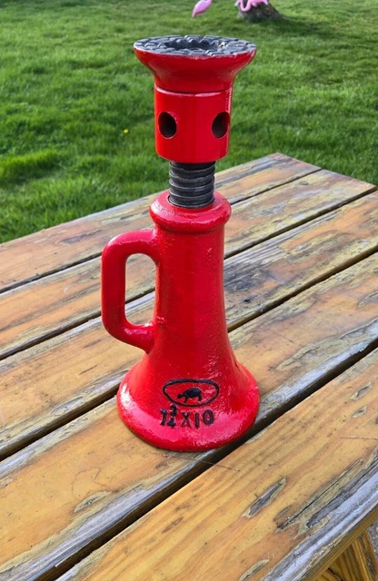 VINTAGE RAILROAD CAR Screw Jack BADGER 1-3/4 X 10 ANTIQUE RAILROAD