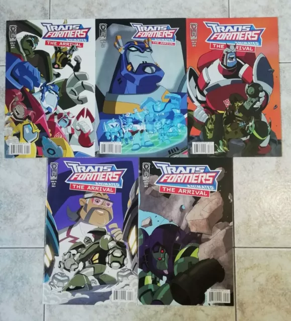 Transformers Animated: The Arrival completed 1-5 IDW Publishing 2008