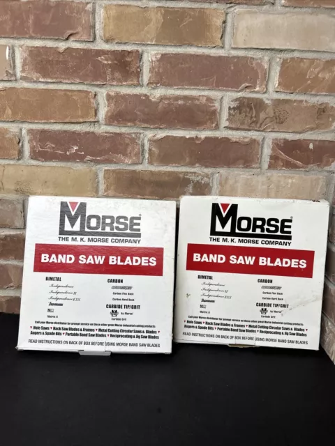 2 Pack Morse Band Saw Blade 5' 4 1/2" 4WB87  MAT 1/2 25 14/18 New Old Stock USA