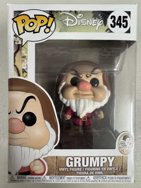 Grumpy 345 ~ Disney: Snow White & the Seven Dwarfs ~ Funko Pop Vinyl + PROTECTOR