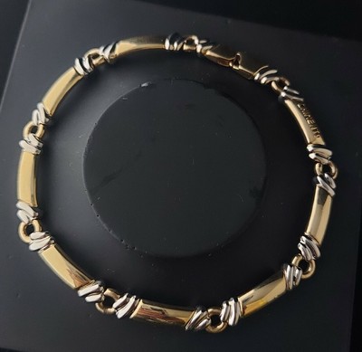 CHIMENTO BRACCIALE IN ORO GIALLO 750 18 KT 15 GR 22 CM  ITALY THESIS MEOZZI AMEDEO 