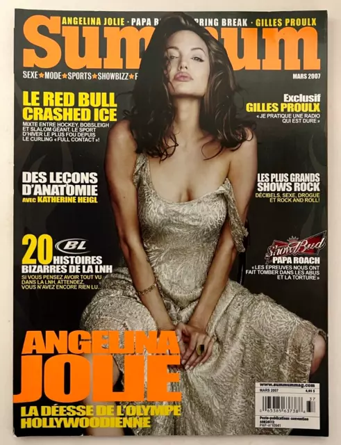 2007 March - SUMMUM magazine - Québec - FRENCH - CANADA - Angelina Jolie!!