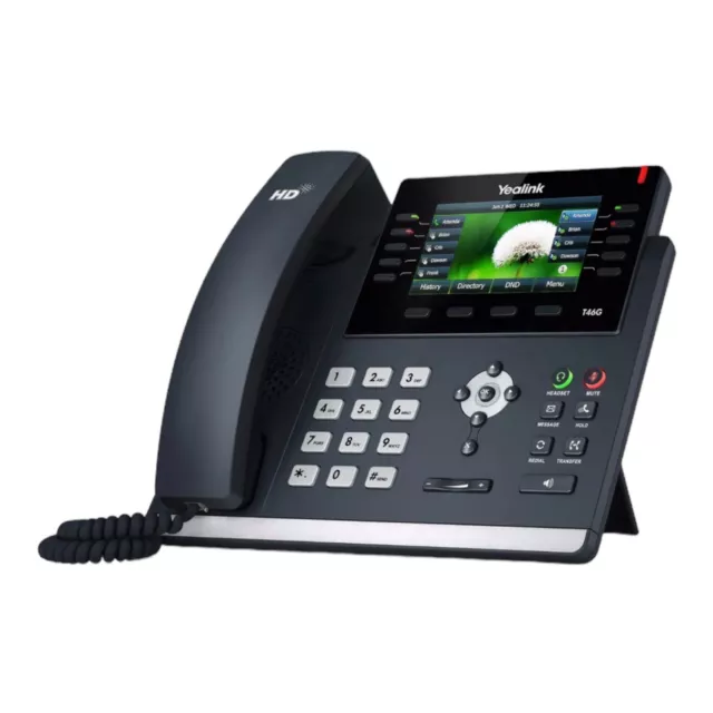 Yealink (SFB) T46S VoIP Phone 16 Line Dual-port Gigabit Ethernet Office Phone