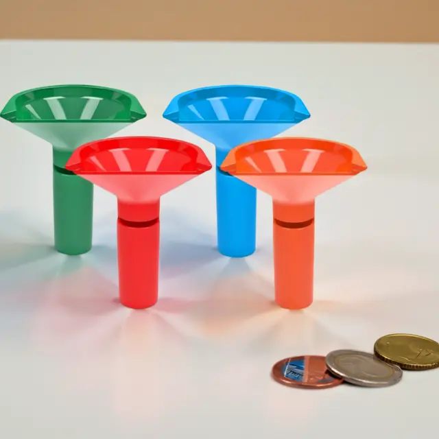 Practical Coin Counter Safety Sturdy With Wrappers Durable Funnel Shaped