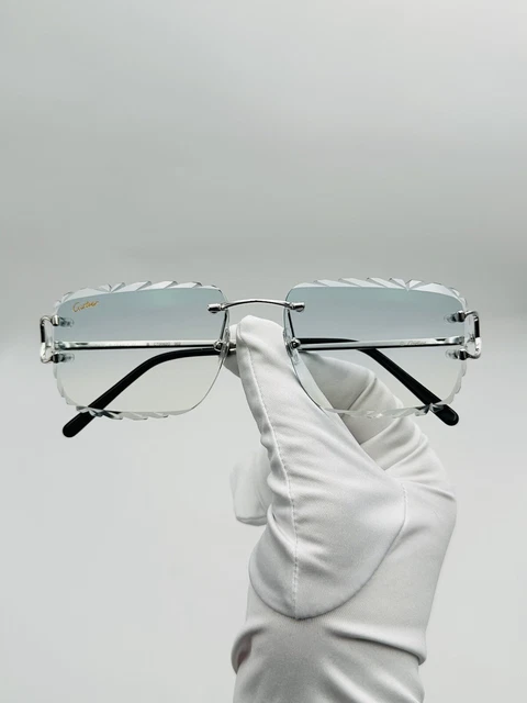 LUNETTES CARTIER PICCADILLY argenté Verre Dégradé Diamond Cut