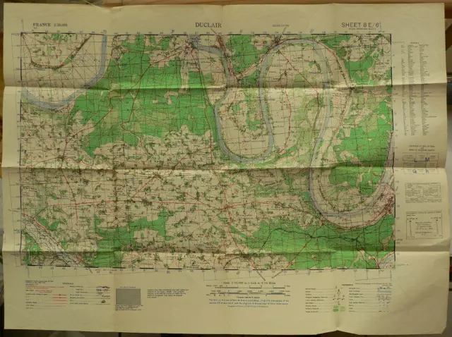 Carte de Duclair en Anglais - English map of Duclair (76) - Prix bas pdt 3 mois