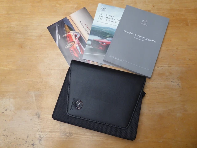 Genuine Mazda Owner's Manual Wallet – Fits Mazda 2, 3, 6, CX-5, MX-5 (2012-2017)