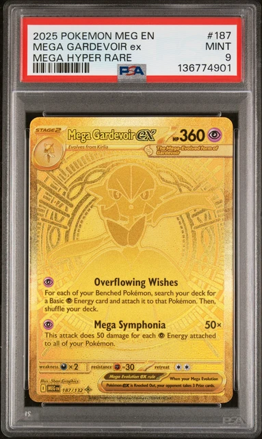 2025 POKEMON MEG En-Mega Evolution Mega Hyper Rare #187 Mega Gardevoir ...