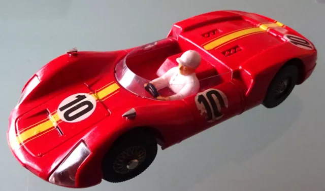 Märklin Sprint, offener PORSCHE CARRERA 6 in ROT mit Licht, Nr. 1317, läuft TOP