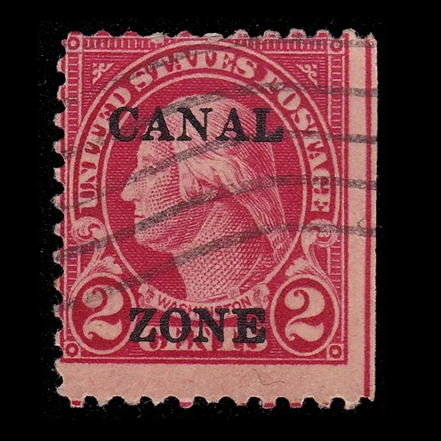 CANAL ZONE.1925-6. ”A“ Sharp Pointed Tops.2c.SCOTT 84.USED