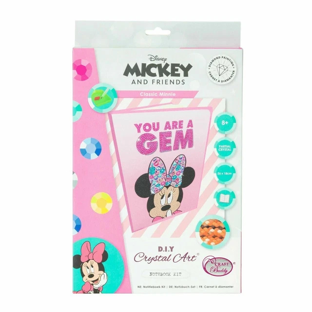 Craft Buddy Crystal Art / 5D Diamond Painting Notebook Kit ~ Disney Range 26x18