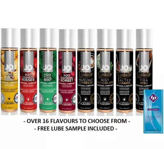 System JO FLAVOURED & GELATO Lubricants 30ml Delicious Edible Lube Sex Aid