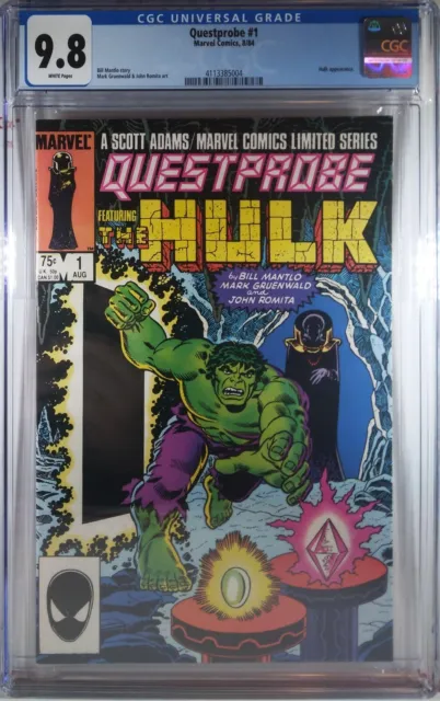 💥 Cgc 9.8 Nm/Mt Questprobe #1 Marvel Comics 1984 Incredible Hulk Scott Adams