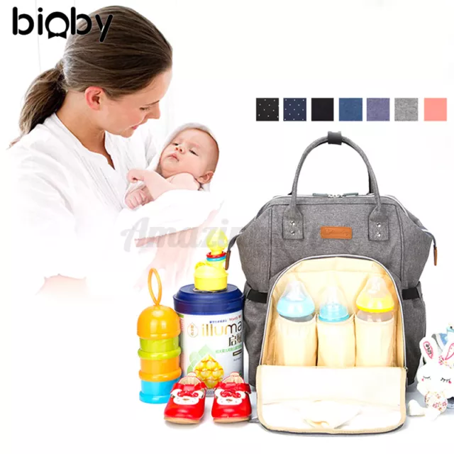 Large Capacity Baby Diaper Bag Mummy Maternity Nappy Backpack Nursing Travel Bag