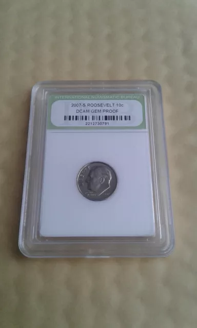 USA 2007-S PROOF Roosevelt Dime 10c