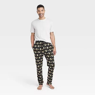 Hanes Premium Men's 2pk Beer & Pretzel Food Print Pajama Set