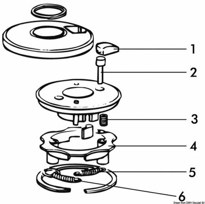 Lewmar Bras Self-Tailing 2 Marque Lewmar 68.954.10 