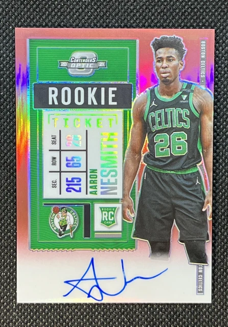 2020-21 Contenders Optic Aaron Nesmith Rookie Ticket Auto On Card Red  /149 RC