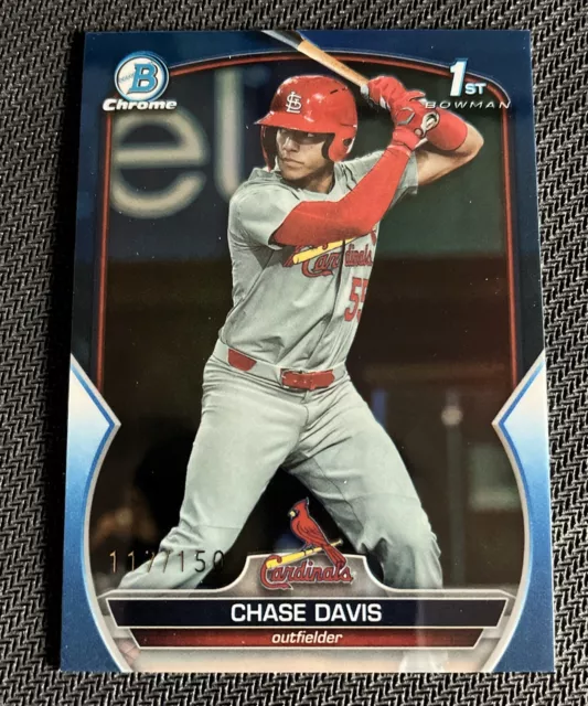 CHASE DAVIS 1ER Bowman Chrome BDC48 2023 Bowman Draft ST. Louis