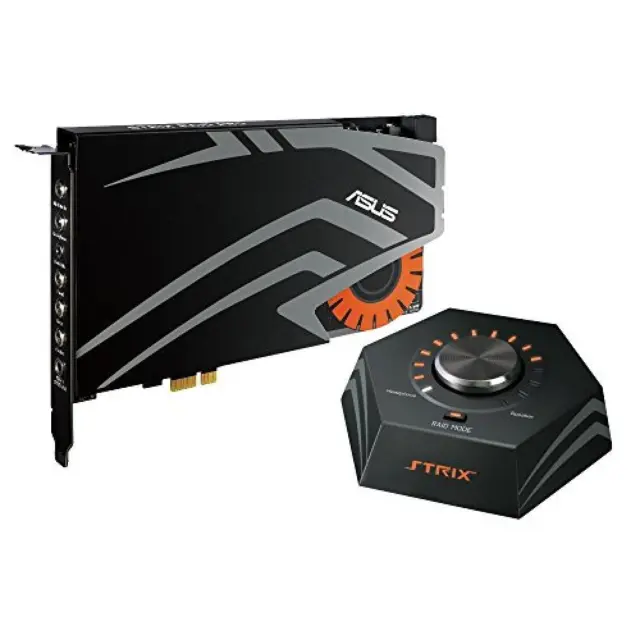 ASUS PCI-Ex Gaming Strix PRO. Scheda Audio a 7.1 Canali, Nero/Antracite - NUOVO