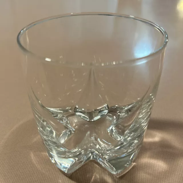 Orrefors Excess Double Old Fashioned Low Boy Glass Rocks Swedish Crystal Vtg