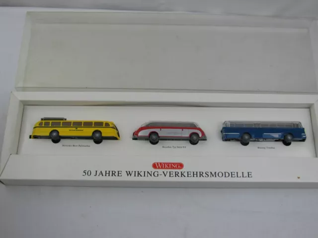 761| Wiking 3er-Set Bus 50 Jahre Verkehrsmodelle H0