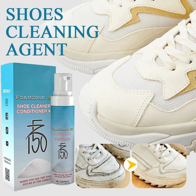 Foamzone 150 Shoe Cleaner Conditioner Kits Dirts Removal Yellowing Prevents