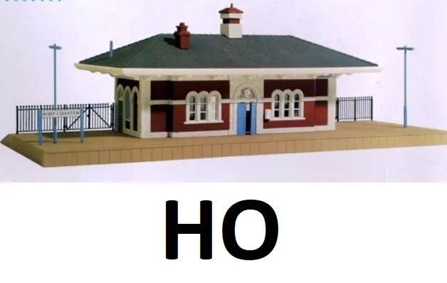 HO Scale - Port Chester RR Station BLDNG  KIT, Free Extras, MDP-542