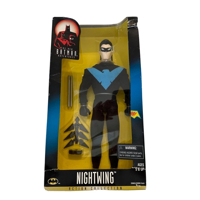 DC Comics New Batman Adventures Nightwing, 1997, Cloth Costume, Damaged Box.