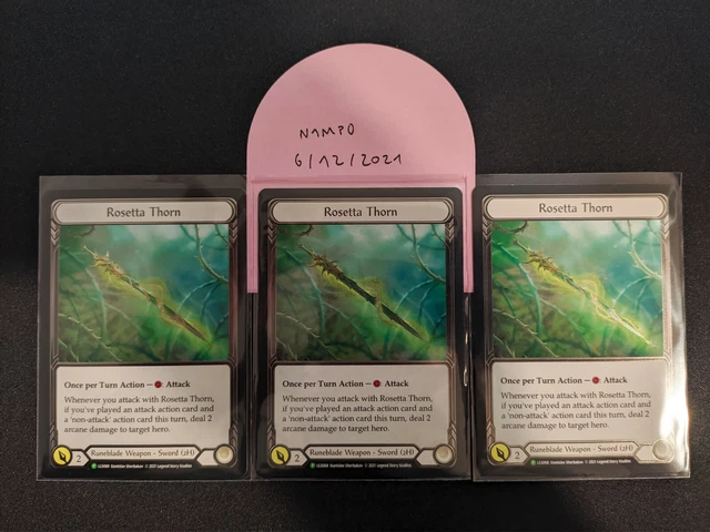 Rosetta Thorn Cold Foil FOR SALE! - PicClick
