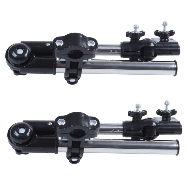 2X 2 Section Wheelchair Stroller Chair Bicycle Umbrella Connector Holder MouM8F1