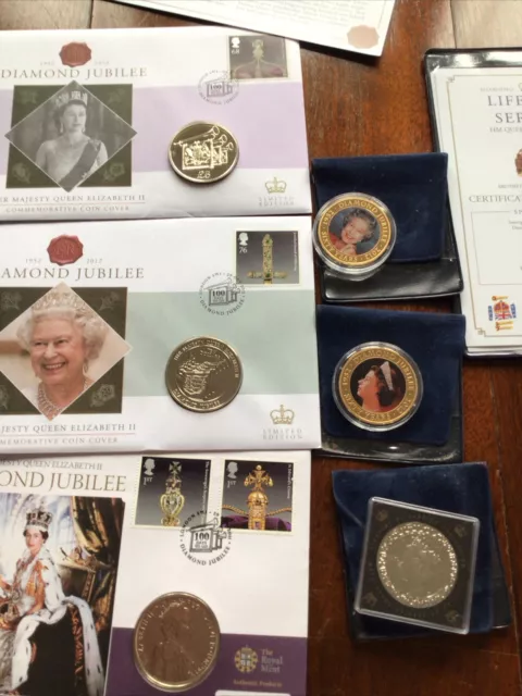 WESTMINSTER COLL. 6 x COINS-ELIZABETH II - Diamond Jubilee/Lifetime Service