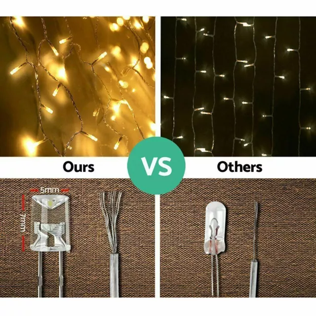 Mains Plug In Fairy String Lights 10-100M LED Xmas Party Garden Wedding Outdoor 3