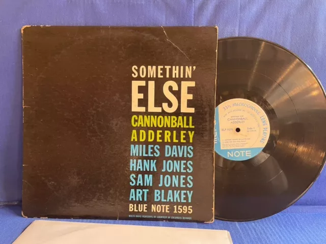 Cannonball Adderley Somethin Blp1595 Blue Note. 1963 Usa Lp Vg+